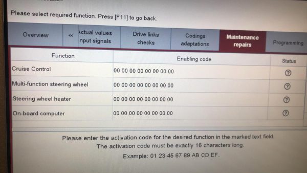 Porsche coding adapting Porsche Activation Code